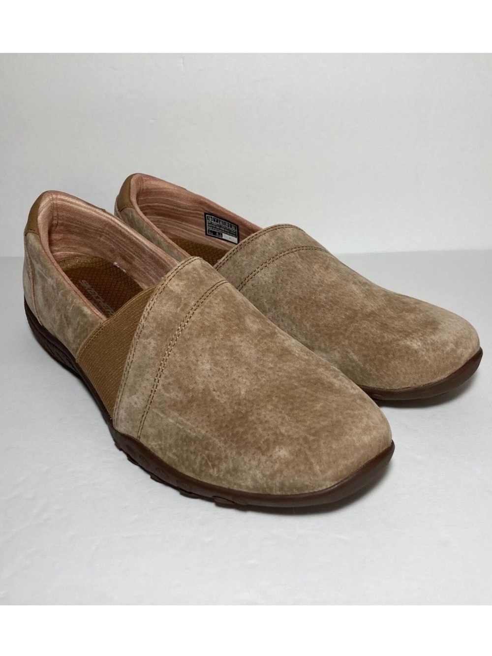 Skechers Women's Slip-On Sneakers in Beige and Brown